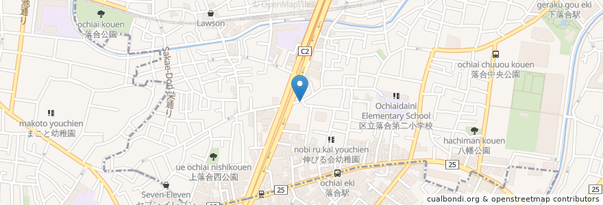 Mapa de ubicacion de KUMON en Japão, Tóquio, 中野区, 新宿区.