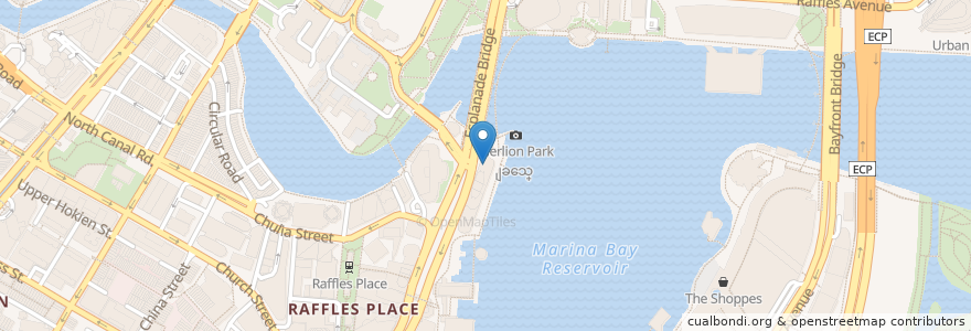 Mapa de ubicacion de PS.Cafe en Singapur, Central.