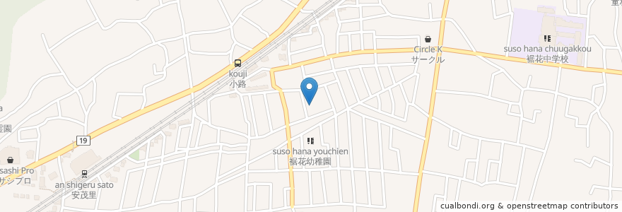 Mapa de ubicacion de 伊勢宮区公民館 en Japón, Prefectura De Nagano, 長野市.