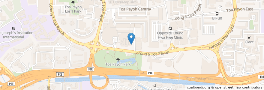Mapa de ubicacion de POSB en Singapur, Central.