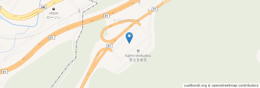 Mapa de ubicacion de Ayuzawa PA en 日本, 神奈川県, 足柄上郡, 山北町.