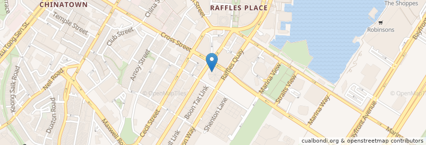 Mapa de ubicacion de Song Kee (Noodle House) en Singapur, Central.