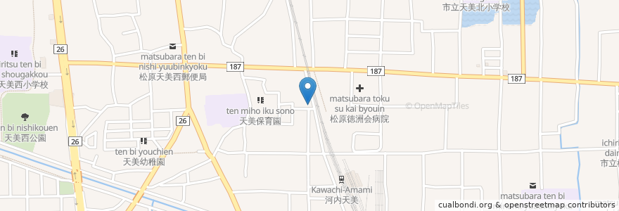 Mapa de ubicacion de 居酒屋(笑) en 日本, 大阪府, 松原市.