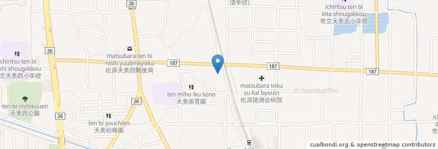 Mapa de ubicacion de 敬恩寺 en 日本, 大阪府, 松原市.