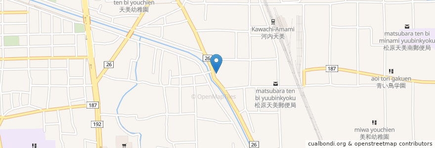 Mapa de ubicacion de ことり保育園 en Japan, Osaka Prefecture, Matsubara.