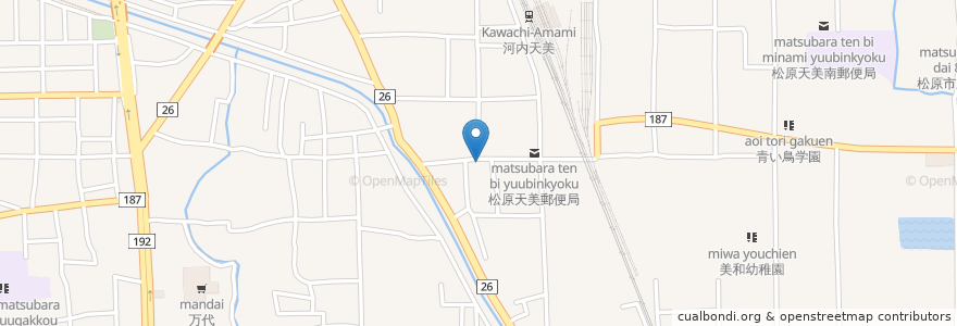 Mapa de ubicacion de 貞正寺 en Giappone, Prefettura Di Osaka, 松原市.