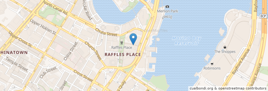 Mapa de ubicacion de Krispy Kreme en Сингапур, Central.