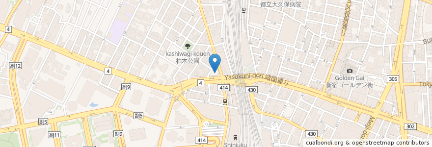 Mapa de ubicacion de ウエルシア薬局 en Giappone, Tokyo, Shinjuku.