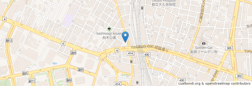 Mapa de ubicacion de 東京内視鏡クリニック en اليابان, 東京都, 新宿区.