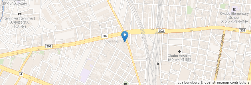 Mapa de ubicacion de バーガーキング en 日本, 东京都/東京都, 新宿区/新宿區.