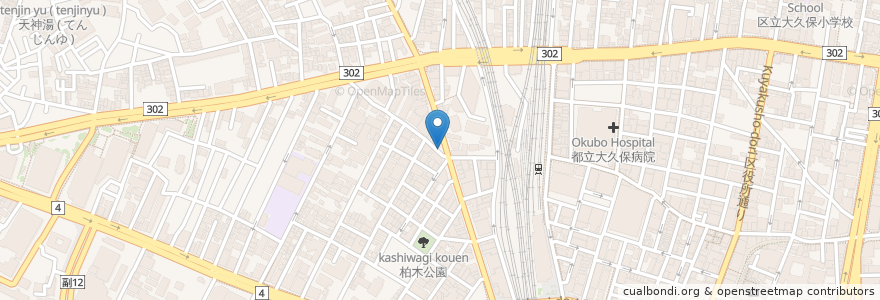Mapa de ubicacion de Pepper Lunch en 日本, 東京都, 新宿区.