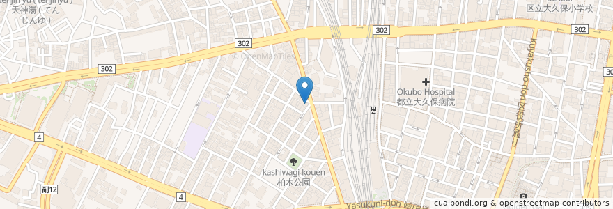 Mapa de ubicacion de ガスト en Jepun, 東京都, 新宿区.