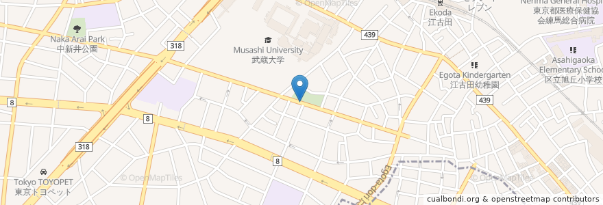 Mapa de ubicacion de 郵便ポスト en Japão, Tóquio, 練馬区.