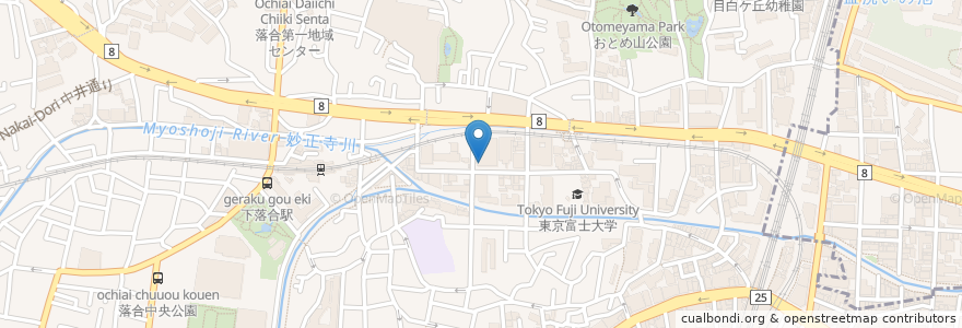 Mapa de ubicacion de キッズタウン下落合保育園 en 日本, 东京都/東京都, 新宿区/新宿區.