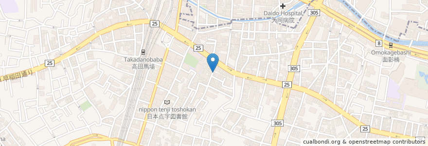 Mapa de ubicacion de プネウマカレー en Japonya, 東京都, 新宿区.