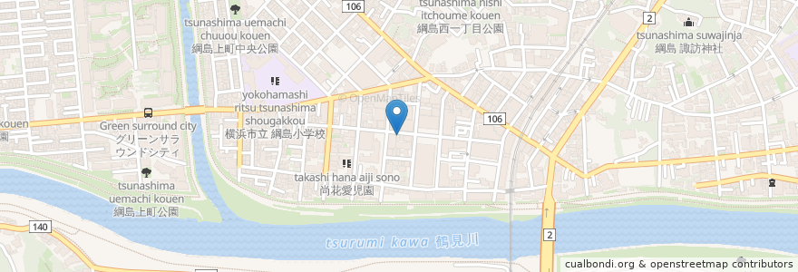 Mapa de ubicacion de 明光義塾 en 日本, 神奈川縣, 横滨市, 港北区.