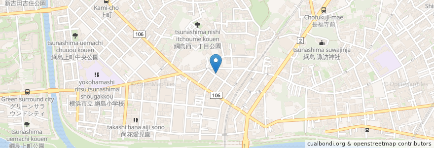 Mapa de ubicacion de meet bar mellow en Japan, 神奈川県, Yokohama, 港北区.
