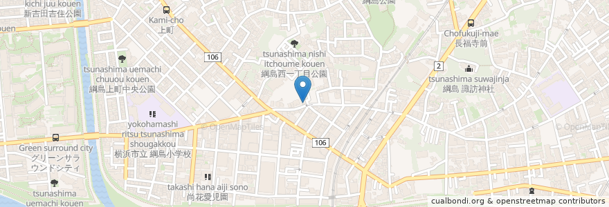 Mapa de ubicacion de 河合塾マナビス en Japonya, 神奈川県, 横浜市, 港北区.