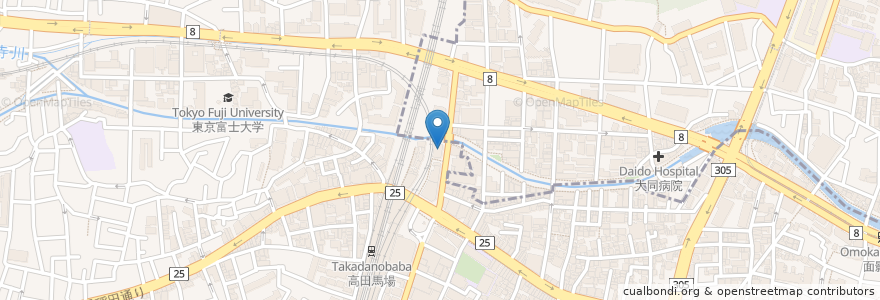 Mapa de ubicacion de 戸塚地域センター en Jepun, 東京都, 新宿区.