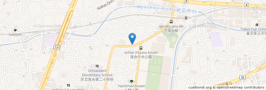 Mapa de ubicacion de 寿司屋 en Japón, Tokio, Shinjuku.