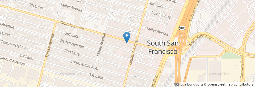 Mapa de ubicacion de Fil-Am #2 en United States, California, San Mateo County, South San Francisco.