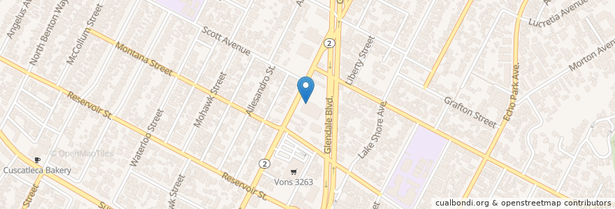 Mapa de ubicacion de Rite Aid en アメリカ合衆国, カリフォルニア州, Los Angeles County, ロサンゼルス.