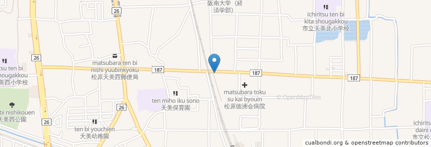 Mapa de ubicacion de Freeportal en 日本, 大阪府, 松原市.