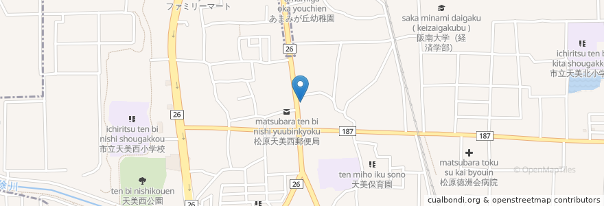 Mapa de ubicacion de エネオス en 日本, 大阪府, 松原市, 東住吉区.