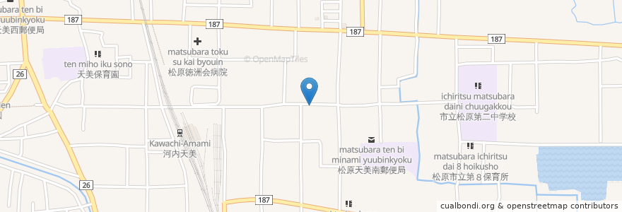 Mapa de ubicacion de 喫茶フレンド en 日本, 大阪府, 松原市.