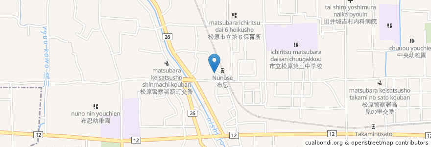 Mapa de ubicacion de 芝コーヒーハウス en 일본, 오사카부, 松原市.