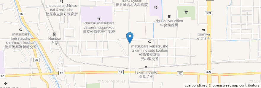 Mapa de ubicacion de カラオケ喫茶ひまわり en 日本, 大阪府, 松原市.