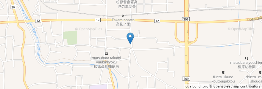 Mapa de ubicacion de お食事処まんま en Jepun, 大阪府, 松原市.
