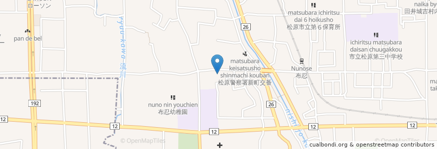 Mapa de ubicacion de 鶴谷歯科医院 en ژاپن, 大阪府, 松原市.