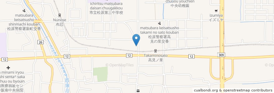 Mapa de ubicacion de 居酒屋さよ子 en Japon, Préfecture D'Osaka, 松原市.