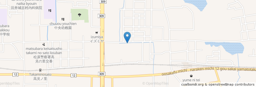 Mapa de ubicacion de いるか薬局 en Japão, 大阪府, 松原市.