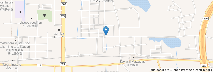 Mapa de ubicacion de クリニックいわた en 일본, 오사카부, 松原市.