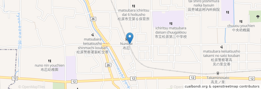 Mapa de ubicacion de やき肉の都 en 日本, 大阪府, 松原市.