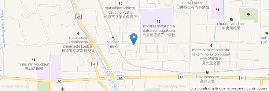 Mapa de ubicacion de かすもん屋 en 日本, 大阪府, 松原市.