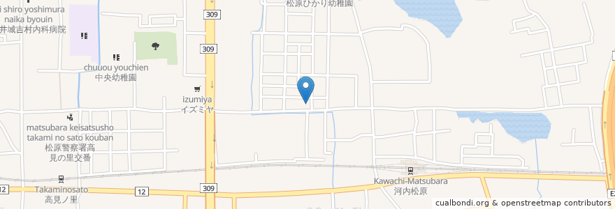 Mapa de ubicacion de 浪花友あれ en Japan, 大阪府, 松原市.
