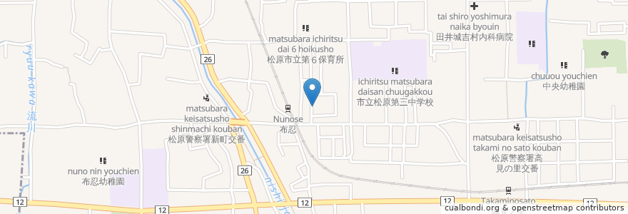 Mapa de ubicacion de 焼鳥トリヤ en 日本, 大阪府, 松原市.