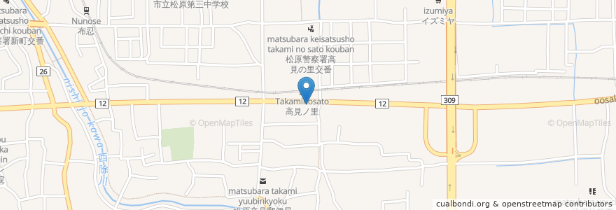 Mapa de ubicacion de じゃじゃ亭 en 日本, 大阪府, 松原市.