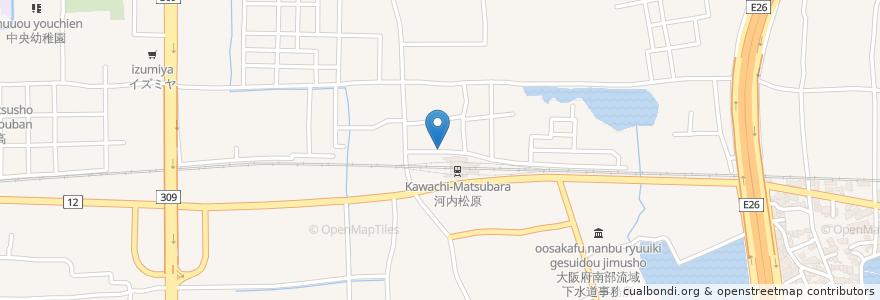Mapa de ubicacion de カレー&コーヒー アル en Japon, Préfecture D'Osaka, 松原市.