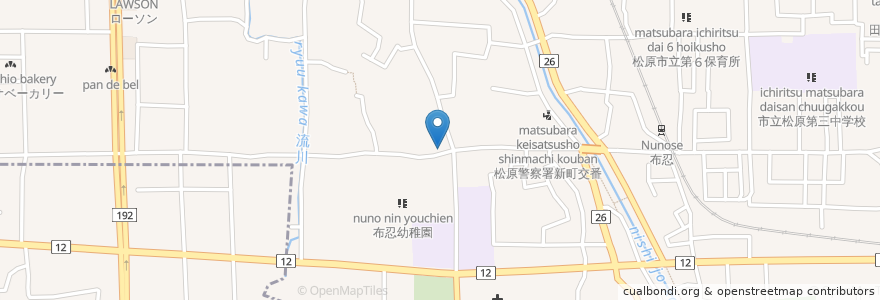 Mapa de ubicacion de 串揚げ処 つくし en Japan, Präfektur Osaka, 松原市.