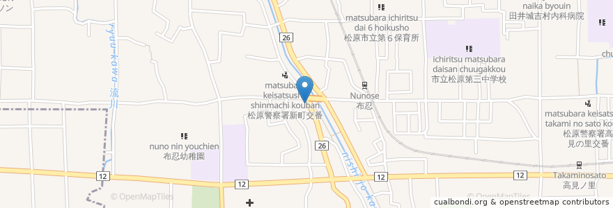 Mapa de ubicacion de 森村医院 en Japan, Präfektur Osaka, 松原市.
