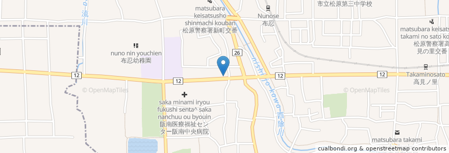 Mapa de ubicacion de 芝池じゅんあい薬局 en 日本, 大阪府, 松原市.