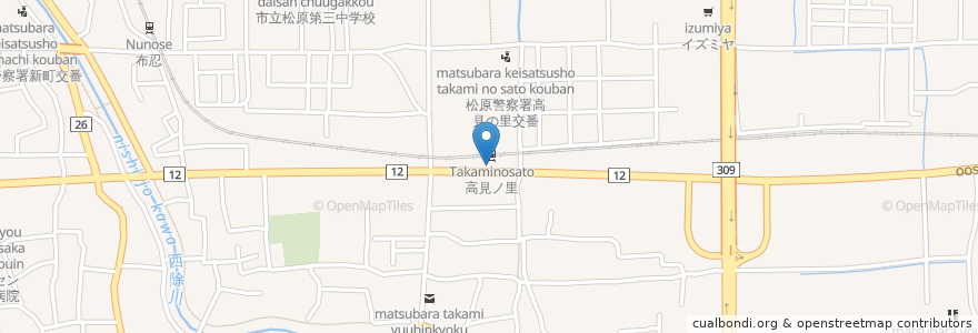 Mapa de ubicacion de 宇野犬ねこ病院 en Japan, Präfektur Osaka, 松原市.