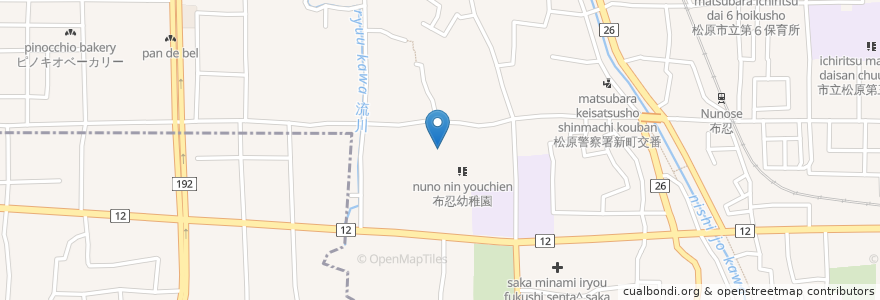 Mapa de ubicacion de 浄林寺 en Japan, Osaka Prefecture, Matsubara.
