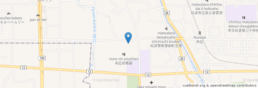 Mapa de ubicacion de 木下整形外科医院 en Japan, Osaka Prefecture, Matsubara.