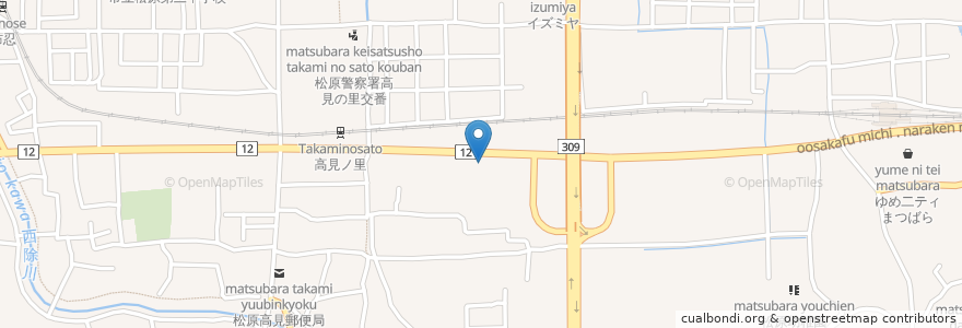 Mapa de ubicacion de 三井住友銀行 松原支店 en Japão, 大阪府, 松原市.