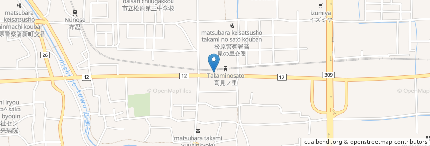 Mapa de ubicacion de 大正銀行 高見の里支店 en Japón, Prefectura De Osaka, 松原市.
